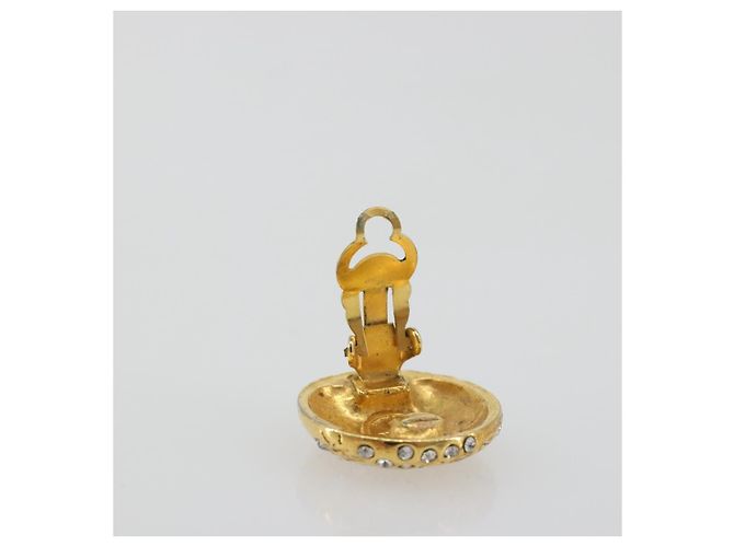 Orecchini CHANEL Metallo Tono Oro CC Auth 198843 - vista 10