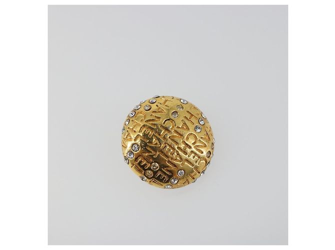 Orecchini CHANEL Metallo Tono Oro CC Auth 198843 - vista 2