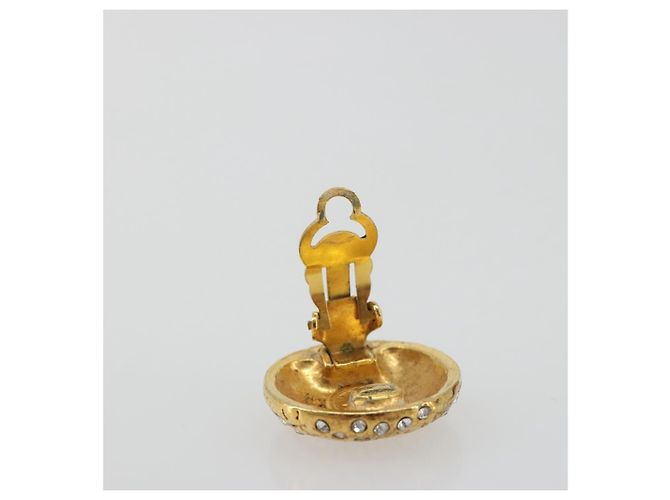 Orecchini CHANEL Metallo Tono Oro CC Auth 198843 - vista 5