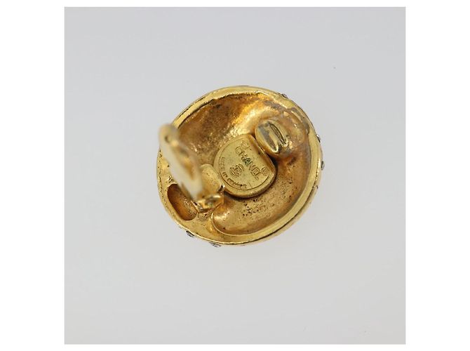 Orecchini CHANEL Metallo Tono Oro CC Auth 198843 - vista 6