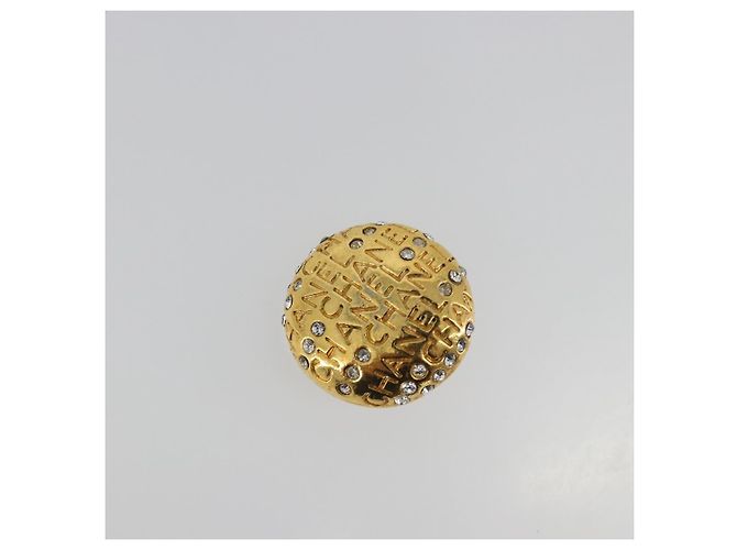 Orecchini CHANEL Metallo Tono Oro CC Auth 198843 - vista 7