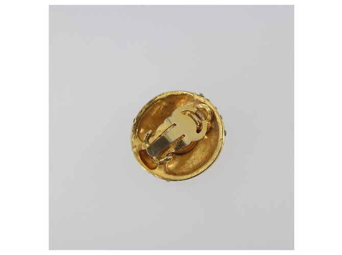 Orecchini CHANEL Metallo Tono Oro CC Auth 198843 - vista 8