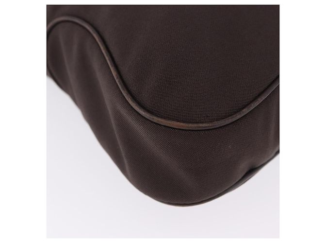 Borsa a tracolla Salvatore Ferragamo Canvas Brown Silver Auth 196735A Marrone Argento - vista 14