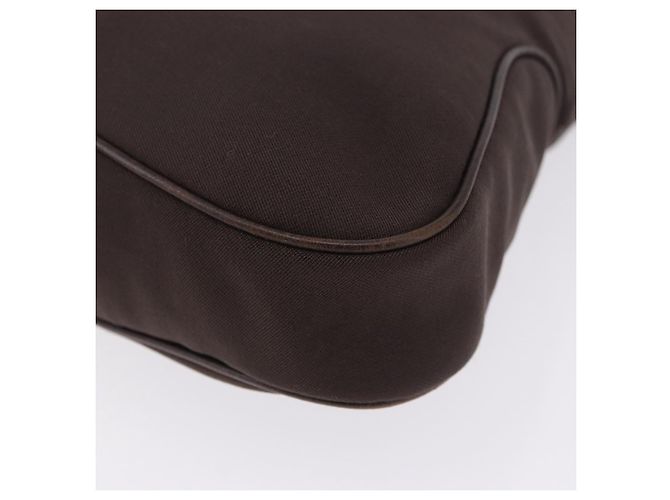 Borsa a tracolla Salvatore Ferragamo Canvas Brown Silver Auth 196735A Marrone Argento - vista 15