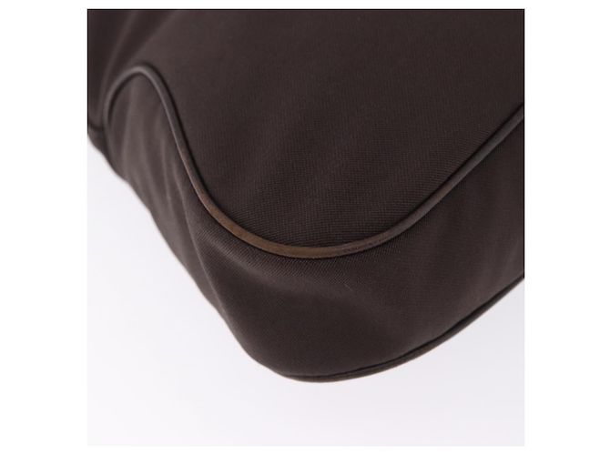 Borsa a tracolla Salvatore Ferragamo Canvas Brown Silver Auth 196735A Marrone Argento - vista 16