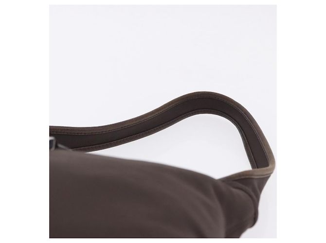 Borsa a tracolla Salvatore Ferragamo Canvas Brown Silver Auth 196735A Marrone Argento - vista 8