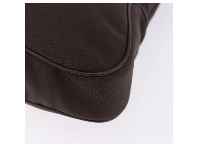 Borsa a tracolla Salvatore Ferragamo Canvas Brown Silver Auth 196735A Marrone Argento - vista 9
