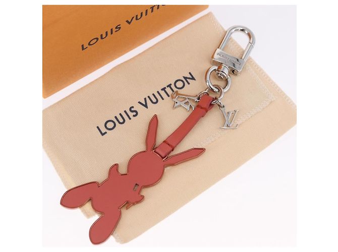 LOUIS VUITTON Rabbit Bag Charm metallo Jeff Queens Collaboration Pink Auth 198830M Rosa - vista 12