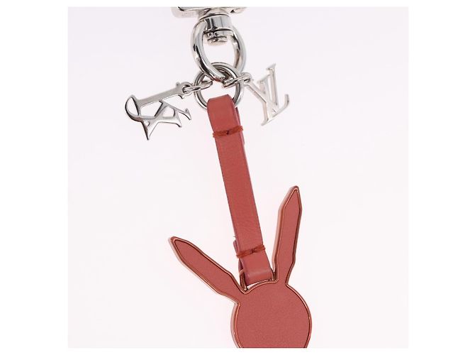 LOUIS VUITTON Rabbit Bag Charm metallo Jeff Queens Collaboration Pink Auth 198830M Rosa - vista 3