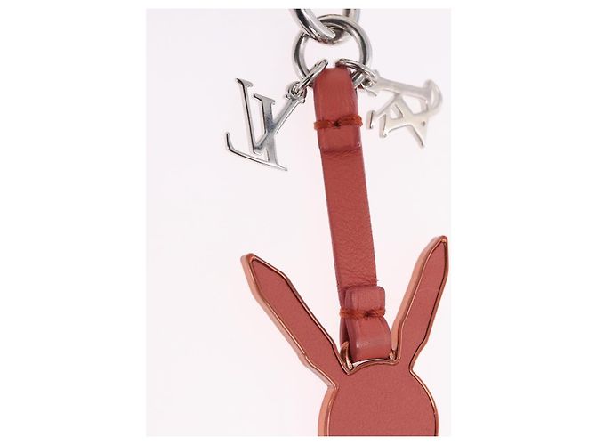 LOUIS VUITTON Rabbit Bag Charm metallo Jeff Queens Collaboration Pink Auth 198830M Rosa - vista 8