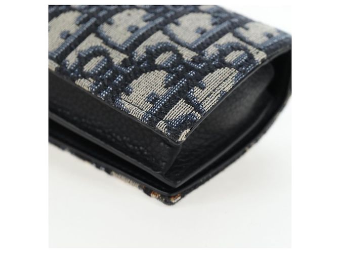 Borsetta a spalla Christian Dior Trotter Canvas Navy Silver Auth 195520V Argento Blu navy - vista 14