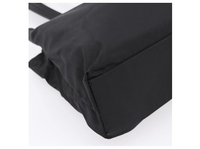 Borsa Tote PRADA Pocono Nylon Nero Argento Auth mr2839 - vista 16