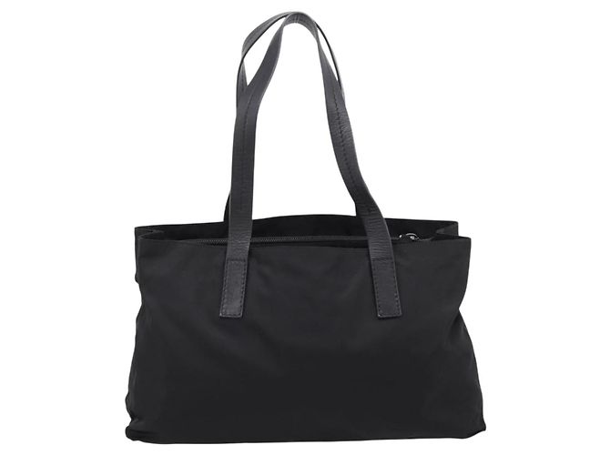 Borsa Tote PRADA Pocono Nylon Nero Argento Auth mr2839 - vista 2