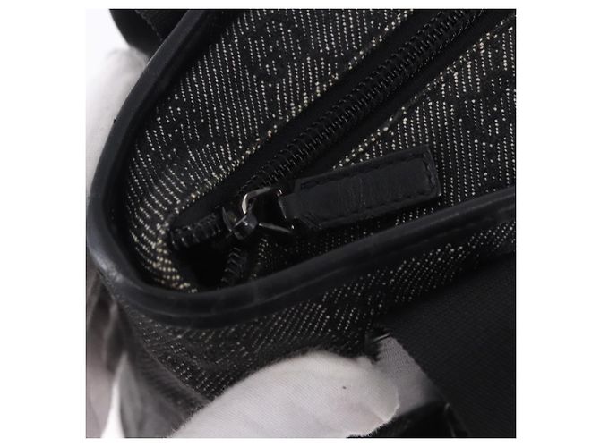 Borsa Tote GUCCI GG Canvas Nero Argento 28893 Auth 198333 - vista 18