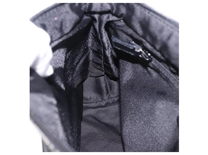 Borsa Tote GUCCI GG Canvas Nero Argento 28893 Auth 198333 - vista 21