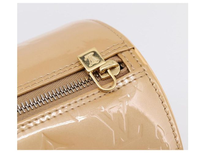 LOUIS VUITTON Monogram Vernis Bedford Hand Bag Noisette M91329 LV Auth am12276V Nocciola - vista 17