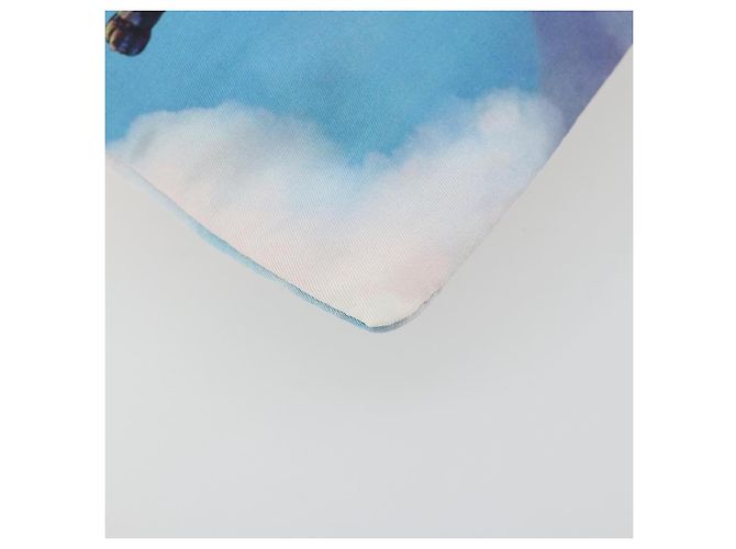 LOEWE Studio Ghibli Howl's Moving Castle Pouch Nylon Blue Auth 167497M - vista 14