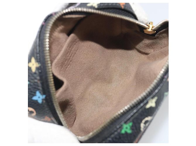LOUIS VUITTON Monogram Multicolor Trousse Wapity Pouch Black M58034 Auth BA14908 Nero - vista 10
