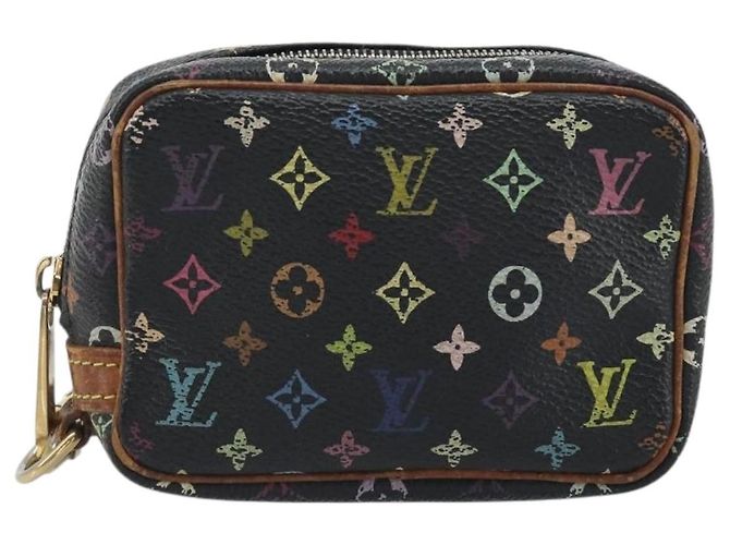 LOUIS VUITTON Monogram Multicolor Trousse Wapity Pouch Black M58034 Auth BA14908 Nero - vista 13