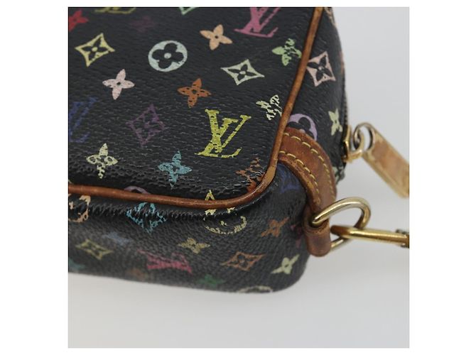 LOUIS VUITTON Monogram Multicolor Trousse Wapity Pouch Black M58034 Auth BA14908 Nero - vista 15