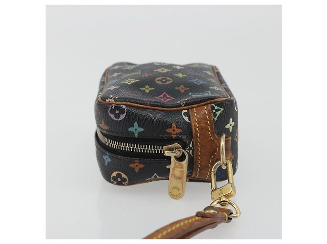 LOUIS VUITTON Monogram Multicolor Trousse Wapity Pouch Black M58034 Auth BA14908 Nero - vista 4