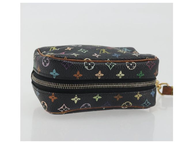 LOUIS VUITTON Monogram Multicolor Trousse Wapity Pouch Black M58034 Auth BA14908 Nero - vista 5