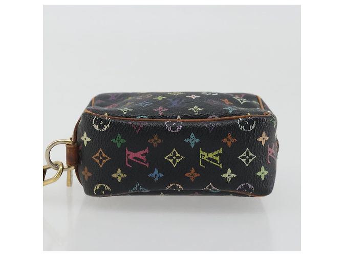 LOUIS VUITTON Monogram Multicolor Trousse Wapity Pouch Black M58034 Auth BA14908 Nero - vista 6