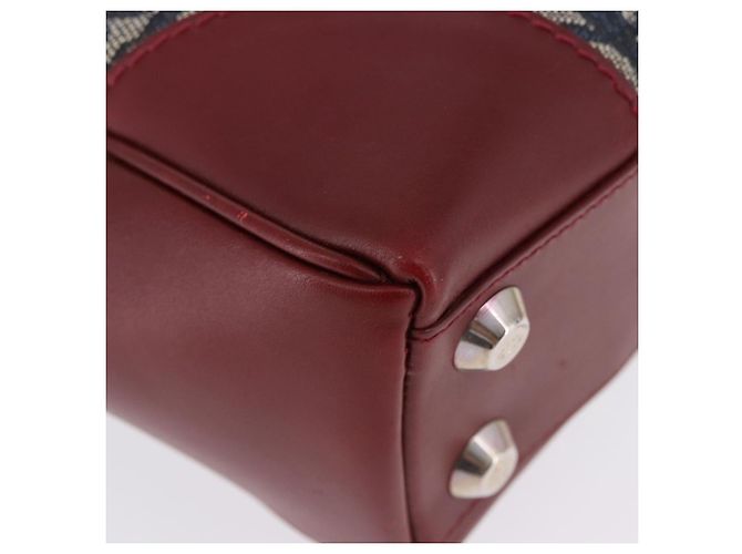 Borsa a mano Christian Dior Trotter Canvas Navy Silver Auth 196330A Argento Blu navy - vista 10