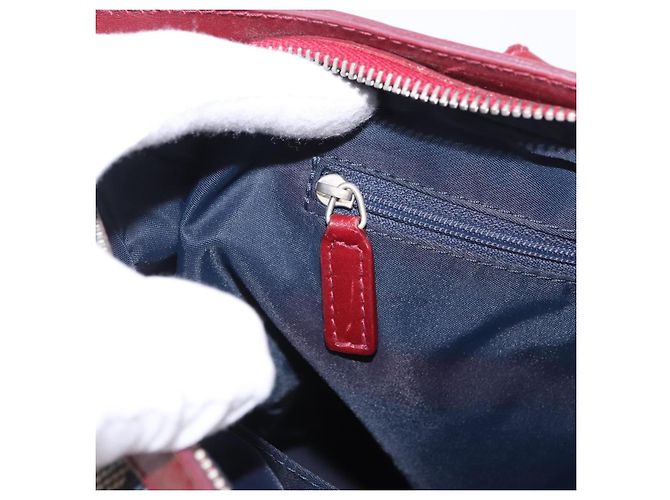 Borsa a mano Christian Dior Trotter Canvas Navy Silver Auth 196330A Argento Blu navy - vista 20