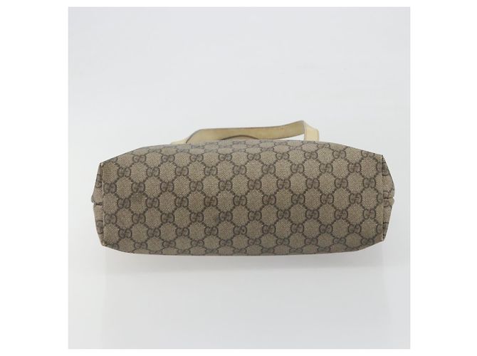 Borsa Tote GUCCI GG Supreme PVC Beige Silver 211138 Auth mr2860 Argento - vista 5