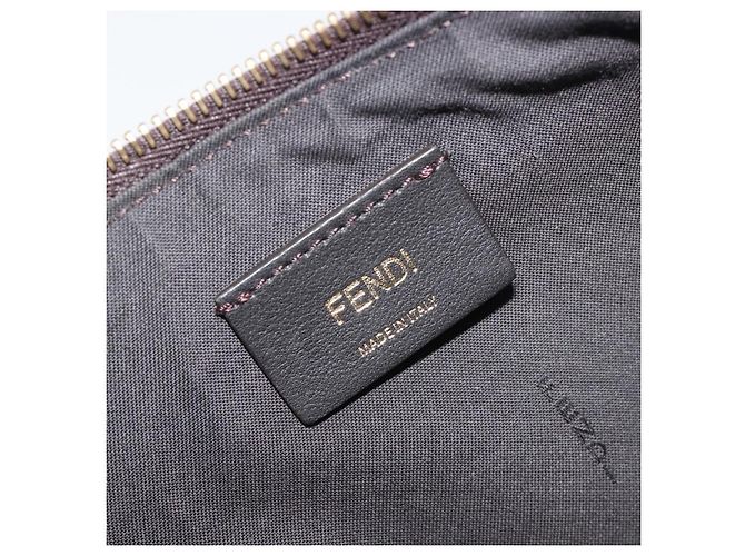 FENDI Graffiti Schultertasche aus Leder Multicolor Gold Auth 197520M Mehrfarben Golden - Ansicht 18