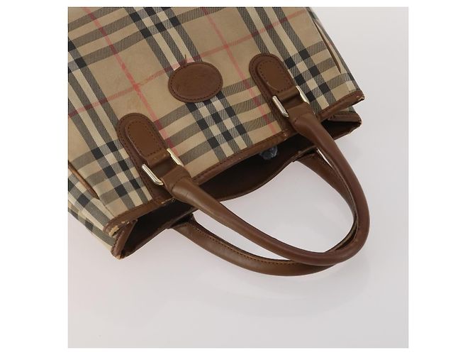 Borsa a mano Burberrys Nova Check Canvas nylon 2 Set Black Beige Auth bs36161 Nero - vista 5