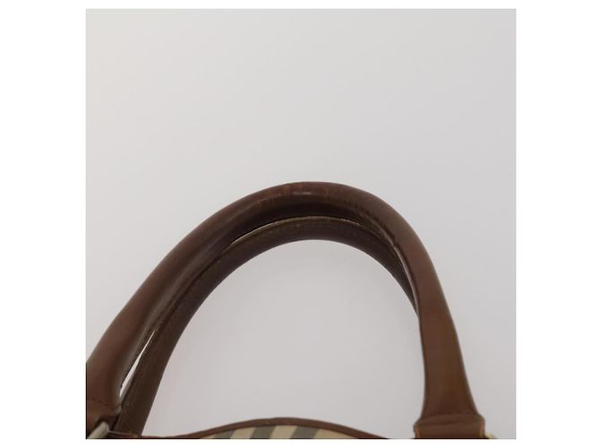Borsa a mano Burberrys Nova Check Canvas nylon 2 Set Black Beige Auth bs36161 Nero - vista 6
