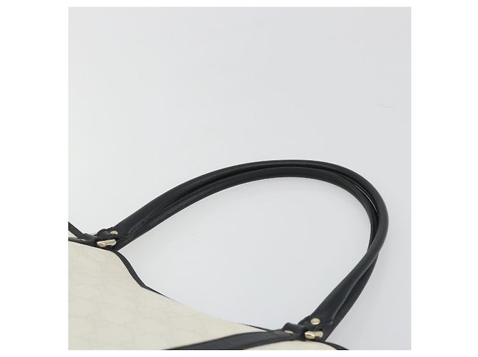 Borsa Tote GUCCI GG Supreme PVC White Gold 197953 Auth 196619 - vista 14