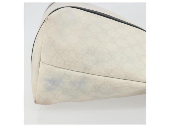 Borsa Tote GUCCI GG Supreme PVC White Gold 197953 Auth 196619 - vista 4