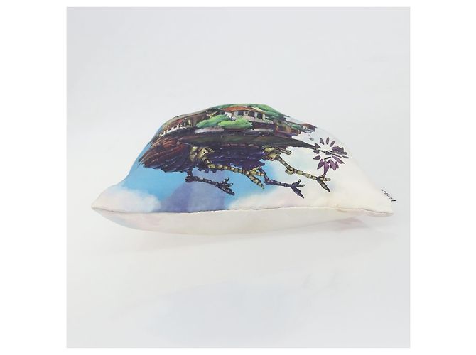 LOEWE Studio Ghibli Howl's Moving Castle Pouch Nylon Blue Auth 167498M Azul - vista 5