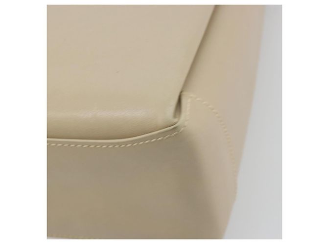 Borsa a tracolla GUCCI Old Turn Lock in pelle beige tono oro Auth am12298A - vista 16