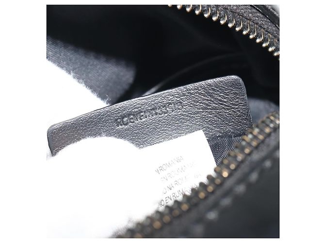 Borsa a tracolla BURBERRY Thornton Messenger PVC Canvas Black Auth 198717A Nero - vista 12