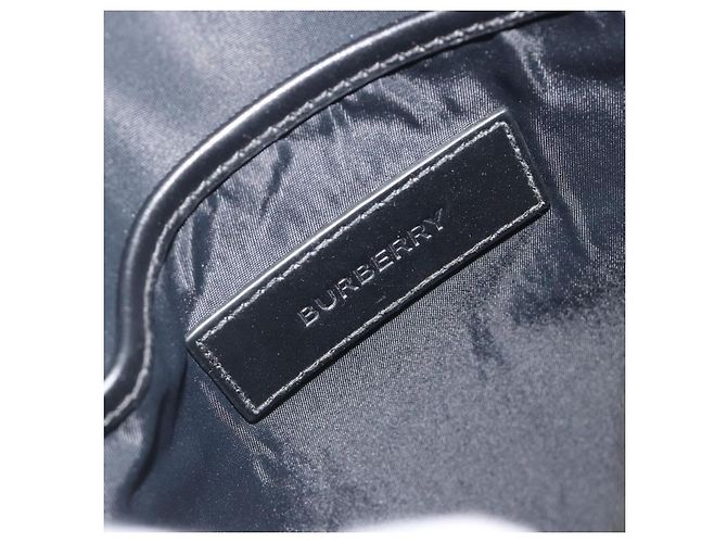 Borsa a tracolla BURBERRY Thornton Messenger PVC Canvas Black Auth 198717A Nero - vista 17