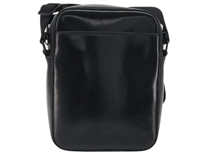 Borsa a tracolla BURBERRY Thornton Messenger PVC Canvas Black Auth 198717A Nero - vista 2