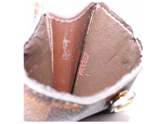 LOUIS VUITTON Damier Ebene Clochette GM Key Case N42240 LV Auth BA15251 - vista 12