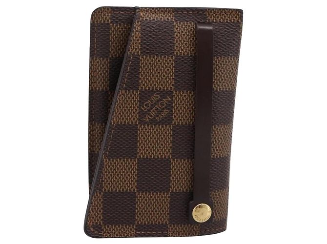 LOUIS VUITTON Damier Ebene Clochette GM Key Case N42240 LV Auth BA15251 - vista 13