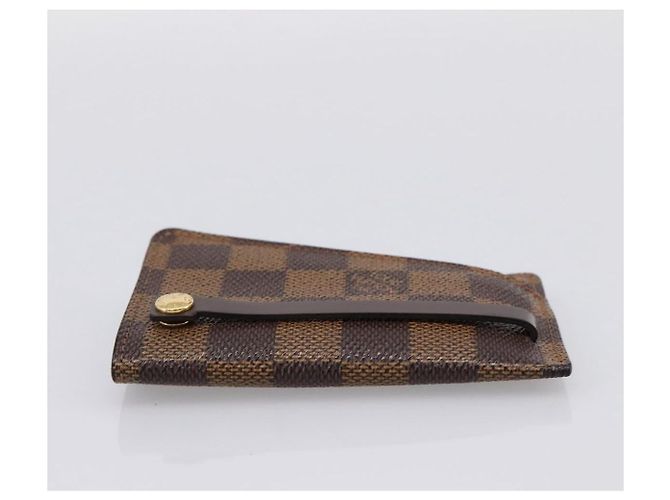 LOUIS VUITTON Damier Ebene Clochette GM Key Case N42240 LV Auth BA15251 - vista 3