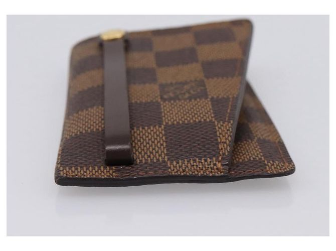 LOUIS VUITTON Damier Ebene Clochette GM Key Case N42240 LV Auth BA15251 - vista 5