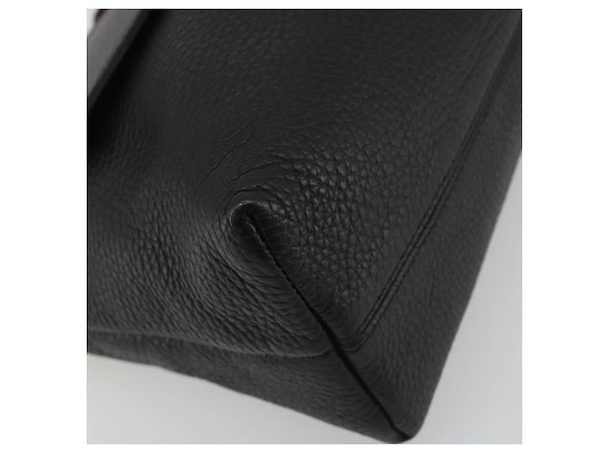 Borsa a tracolla BURBERRY in pelle nera argento Auth 198628A Nero - vista 14