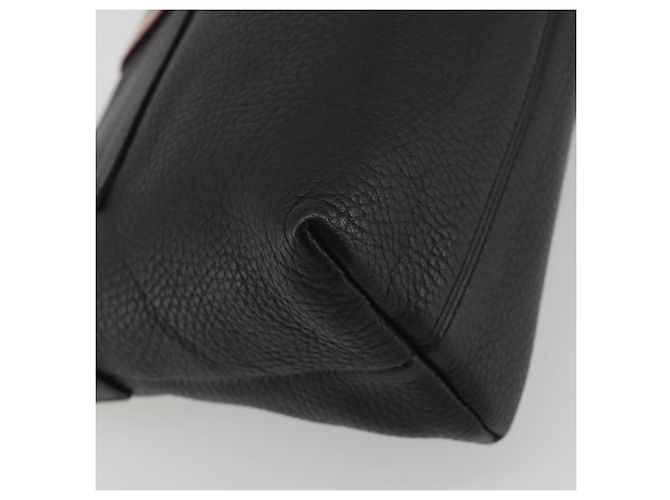 Borsa a tracolla BURBERRY in pelle nera argento Auth 198628A Nero - vista 16