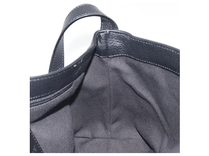 Borsa a tracolla BURBERRY in pelle nera argento Auth 198628A Nero - vista 19