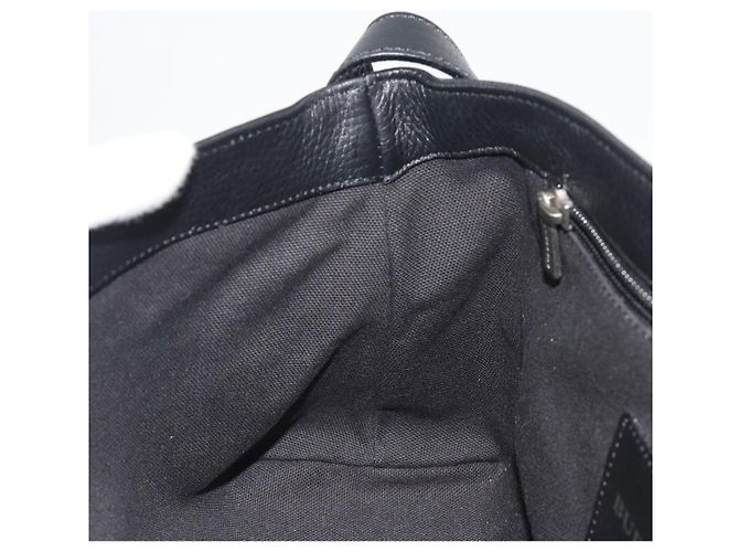 Borsa a tracolla BURBERRY in pelle nera argento Auth 198628A Nero - vista 20