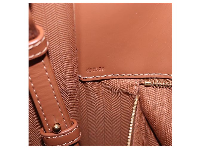 Borsa LOEWE Standard A4 in pelle 2way Brown Gold Auth 196677A Marrone D'oro - vista 12