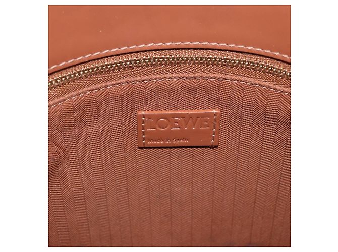 Borsa LOEWE Standard A4 in pelle 2way Brown Gold Auth 196677A Marrone D'oro - vista 19